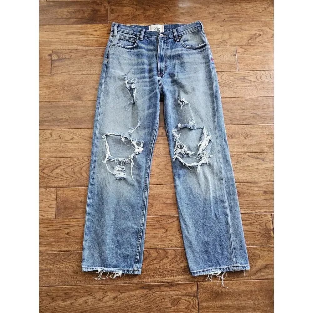 BGD Urban Outfitters Skate Fit Men's‎ Denim Jeans Size 32x30 Distressed Grunge
